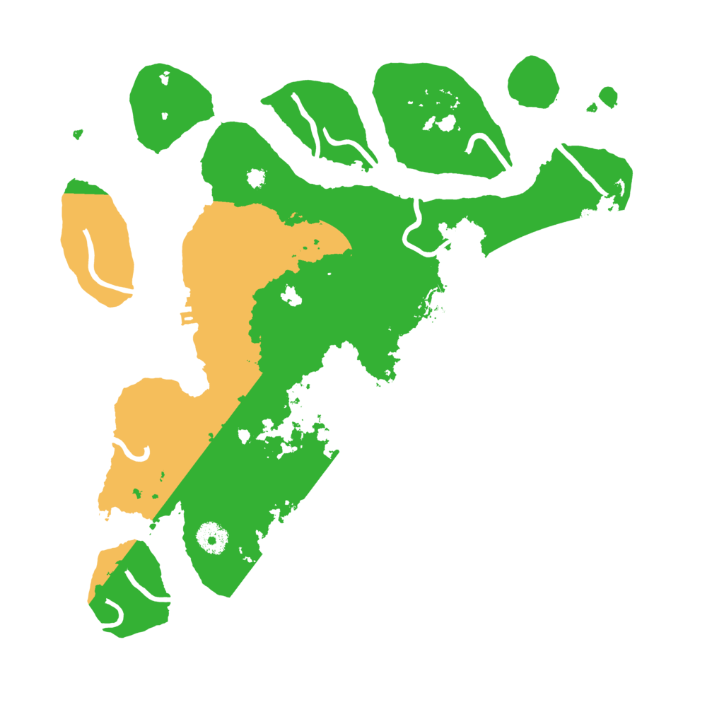 Biome Rust Map: Procedural Map, Size: 3500, Seed: 5399469