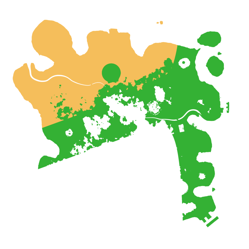 Biome Rust Map: Procedural Map, Size: 3500, Seed: 4610909