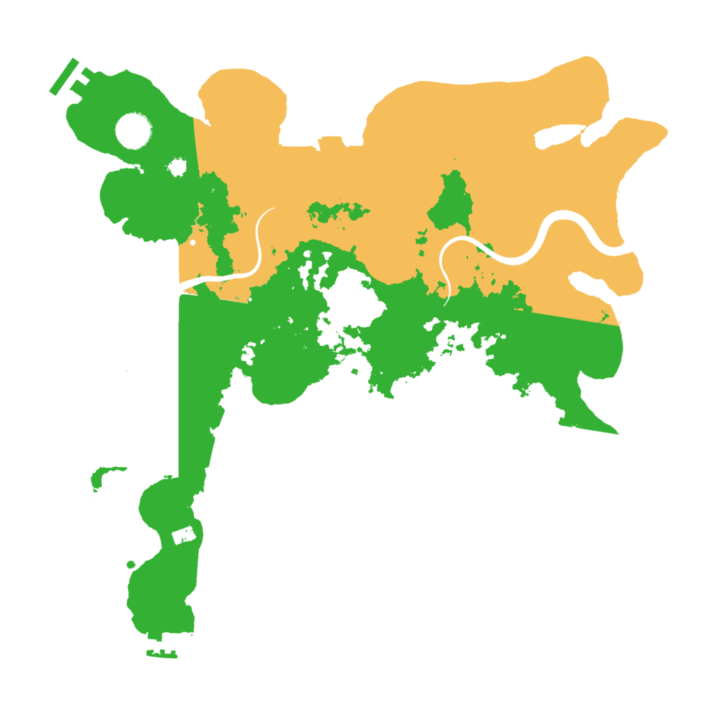 Biome Rust Map: Procedural Map, Size: 3500, Seed: 1007788