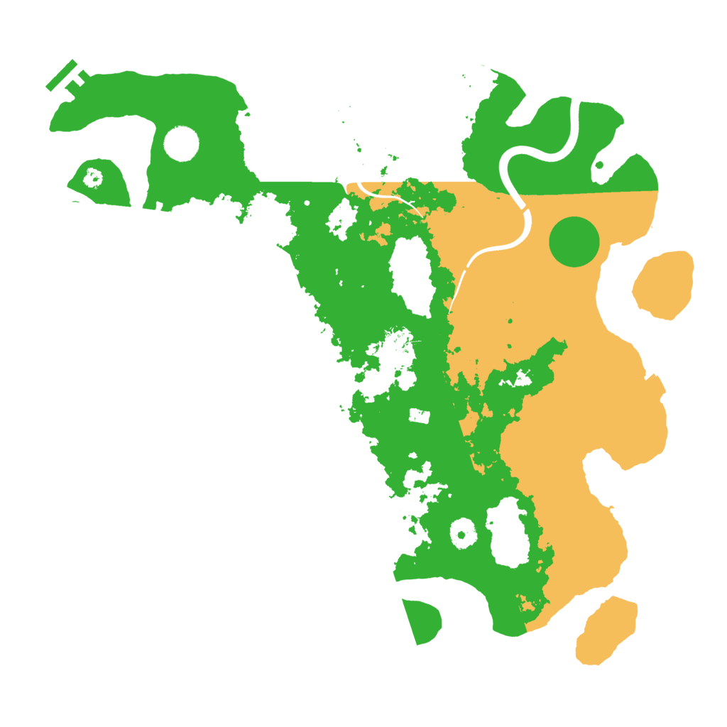 Biome Rust Map: Procedural Map, Size: 3800, Seed: 1664625