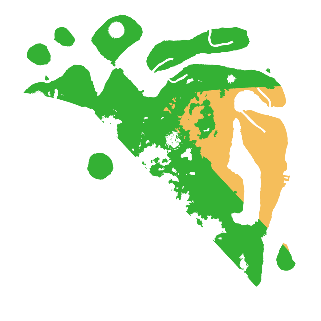 Biome Rust Map: Procedural Map, Size: 3500, Seed: 527652