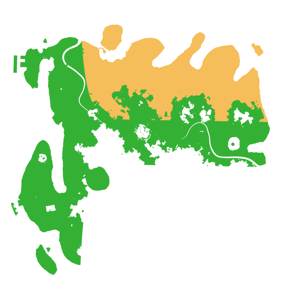 Biome Rust Map: Procedural Map, Size: 3500, Seed: 3866995