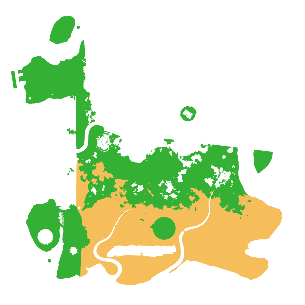 Biome Rust Map: Procedural Map, Size: 3550, Seed: 25692