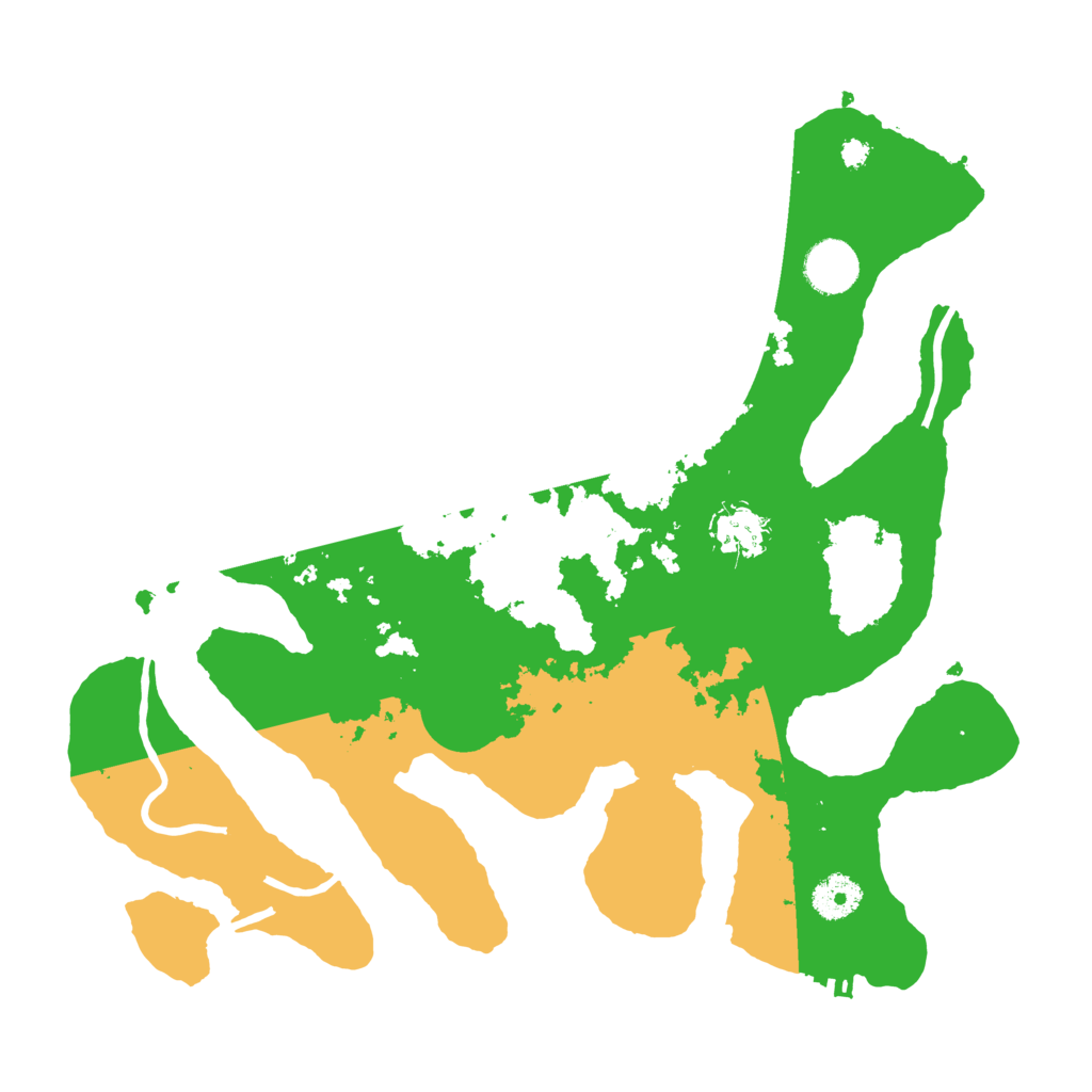 Biome Rust Map: Procedural Map, Size: 3550, Seed: 699807