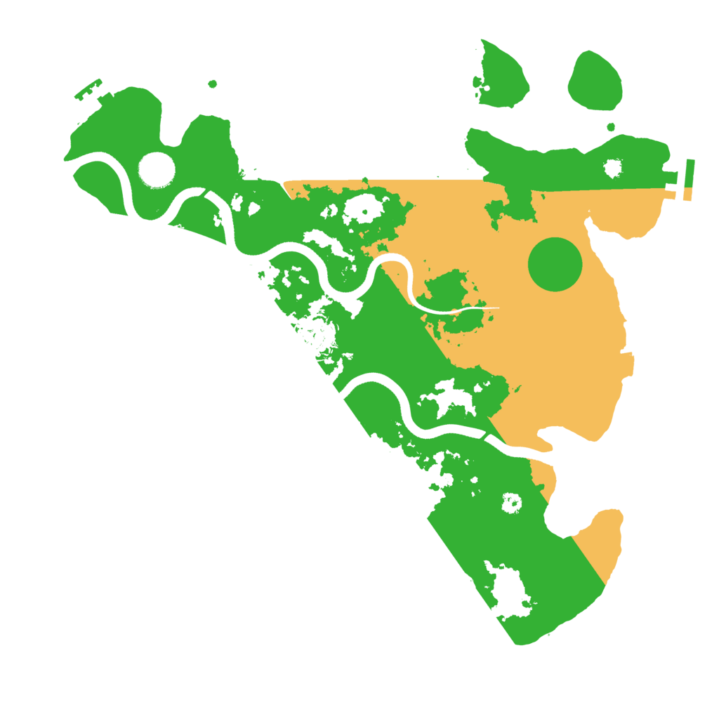 Biome Rust Map: Procedural Map, Size: 3500, Seed: 5455480