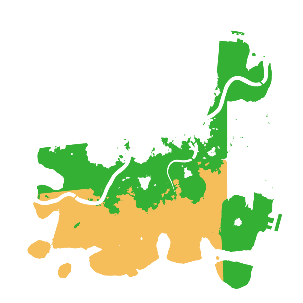 Biome Rust Map: Procedural Map, Size: 3500, Seed: 109447