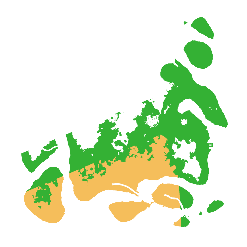 Biome Rust Map: Procedural Map, Size: 3550, Seed: 457540