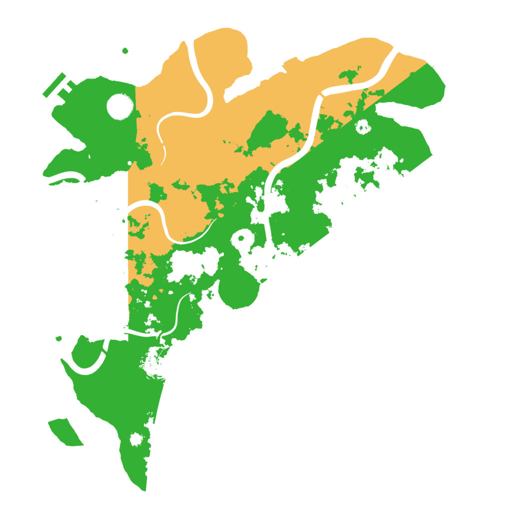 Biome Rust Map: Procedural Map, Size: 3500, Seed: 2109125