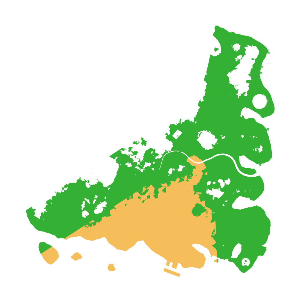 Biome Rust Map: Procedural Map, Size: 3550, Seed: 736479