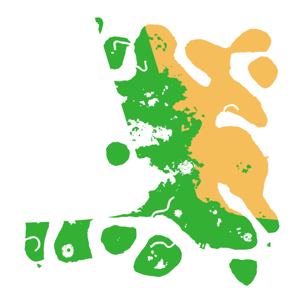 Biome Rust Map: Procedural Map, Size: 3550, Seed: 732195