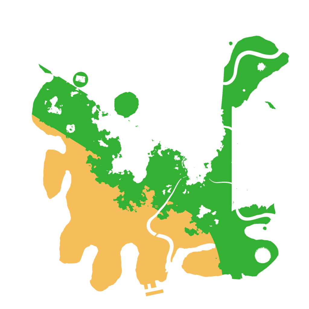 Biome Rust Map: Procedural Map, Size: 3500, Seed: 698754