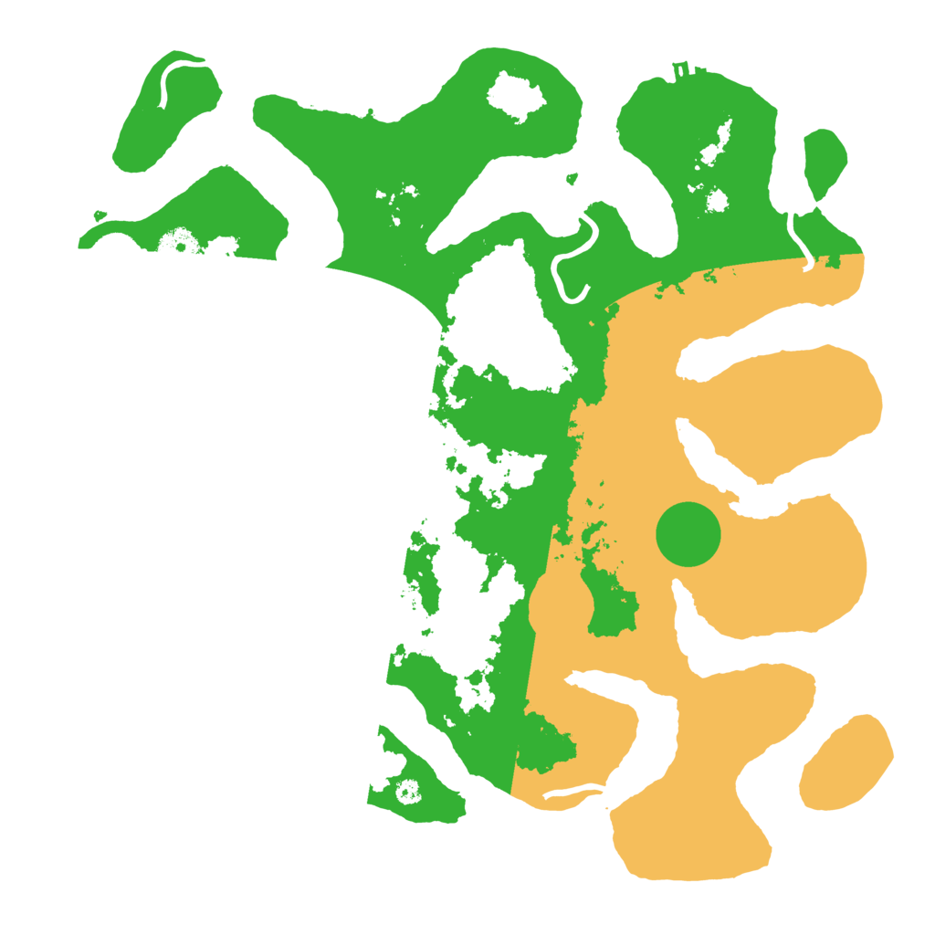 Biome Rust Map: Procedural Map, Size: 3800, Seed: 1304124