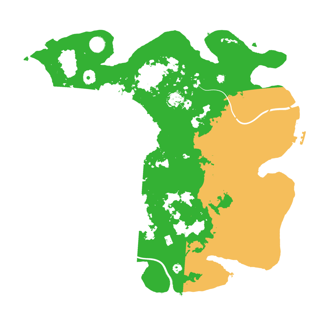 Biome Rust Map: Procedural Map, Size: 3550, Seed: 423881
