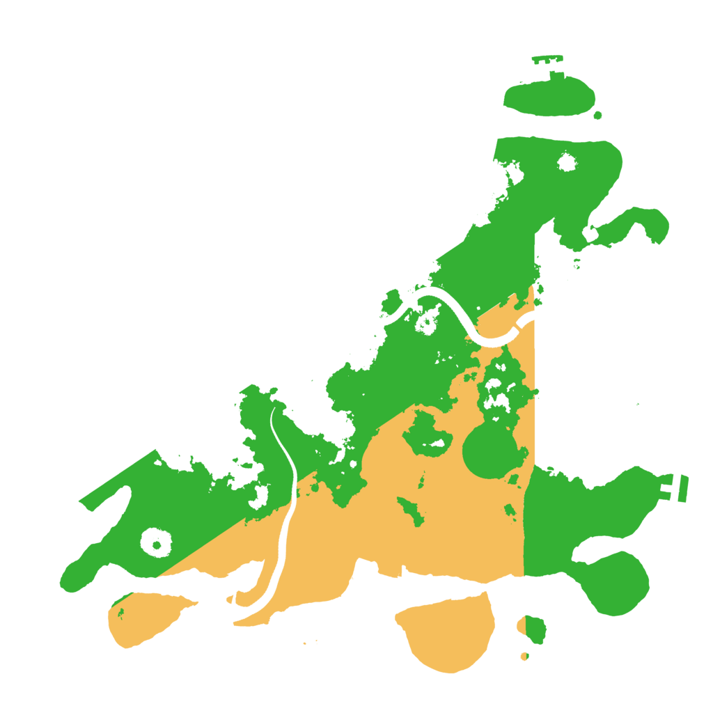 Biome Rust Map: Procedural Map, Size: 3500, Seed: 4245854