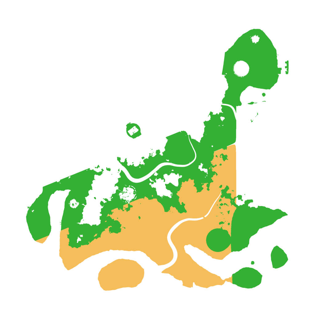 Biome Rust Map: Procedural Map, Size: 3550, Seed: 39119