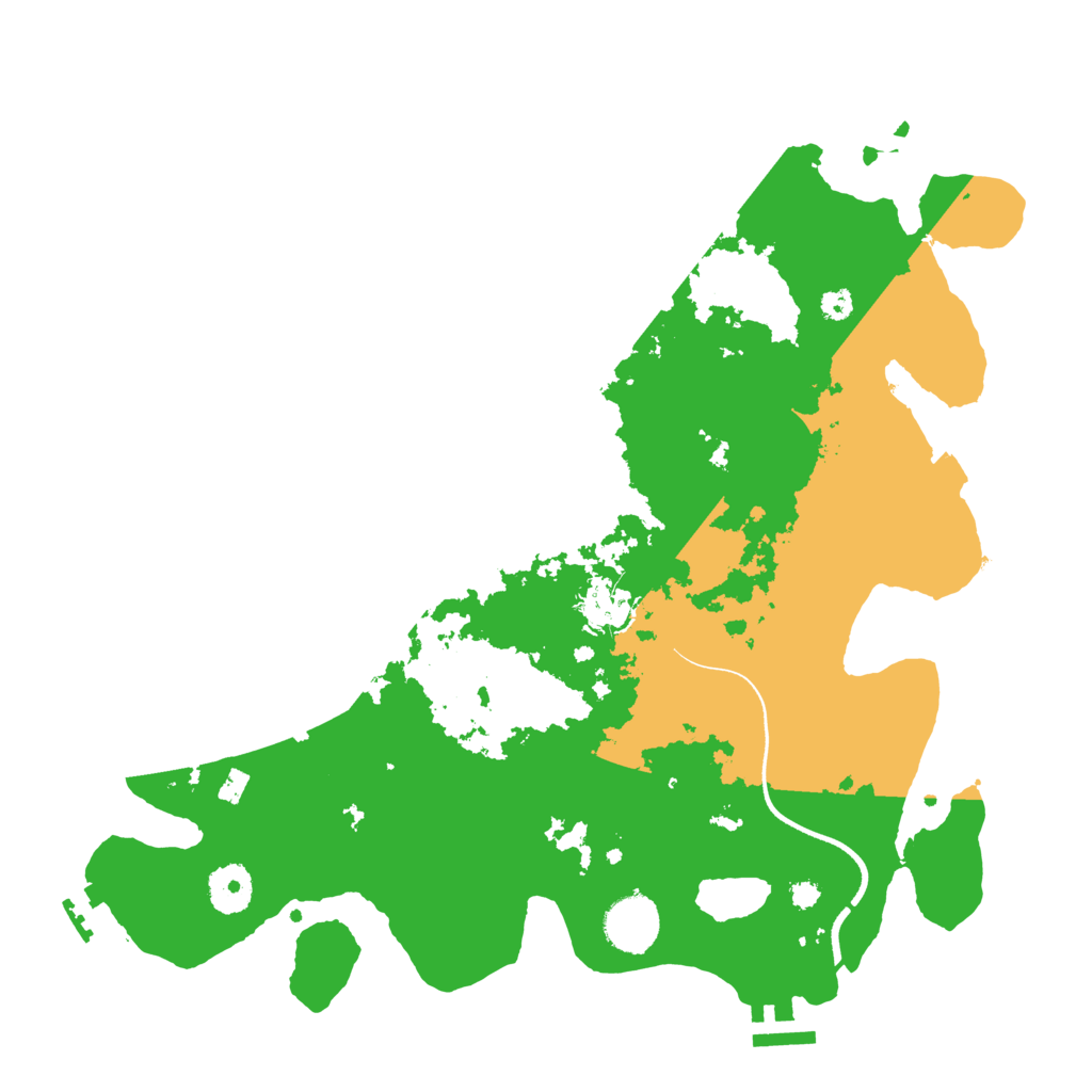 Biome Rust Map: Procedural Map, Size: 3500, Seed: 117254645