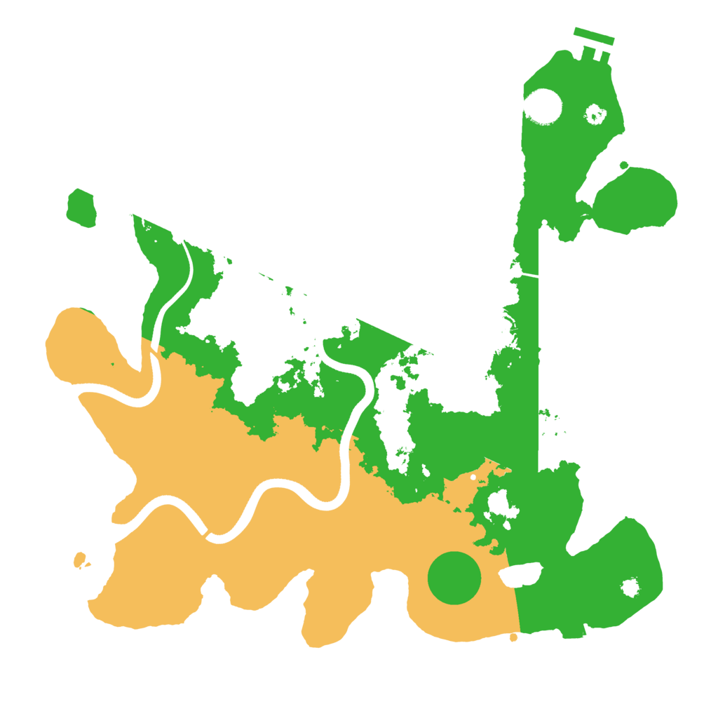 Biome Rust Map: Procedural Map, Size: 3550, Seed: 820263