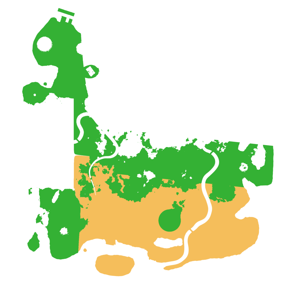 Biome Rust Map: Procedural Map, Size: 3500, Seed: 839133138