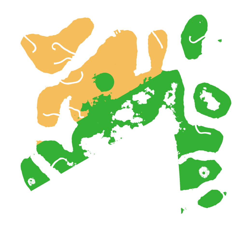 Biome Rust Map: Procedural Map, Size: 3500, Seed: 376506