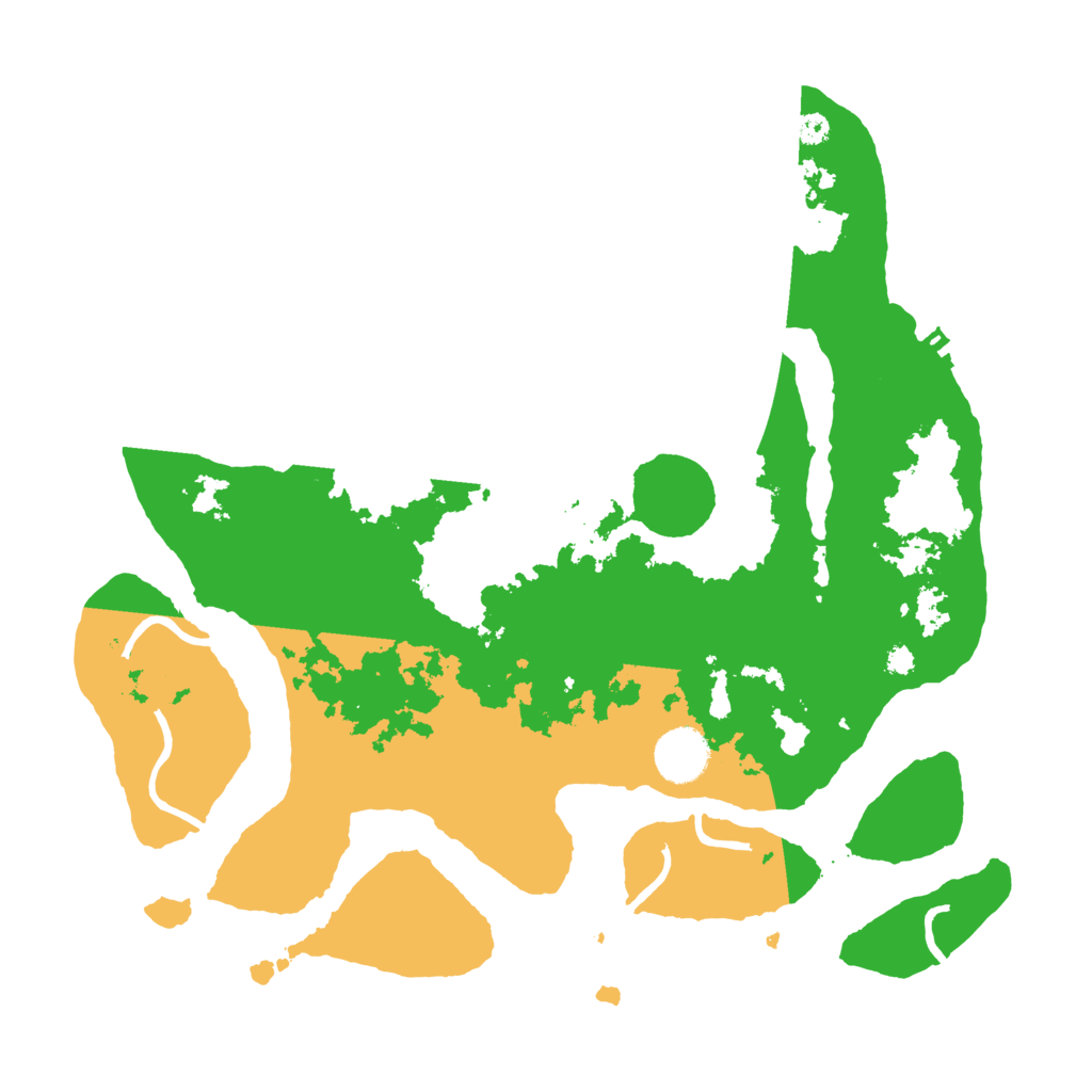 Biome Rust Map: Procedural Map, Size: 3550, Seed: 199473