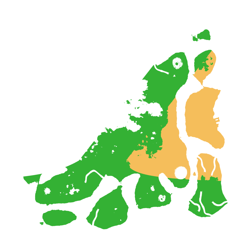 Biome Rust Map: Procedural Map, Size: 3500, Seed: 1203144410