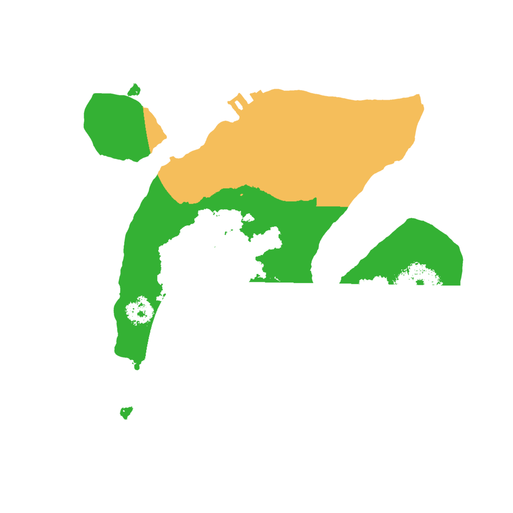 Biome Rust Map: Procedural Map, Size: 2000, Seed: 525