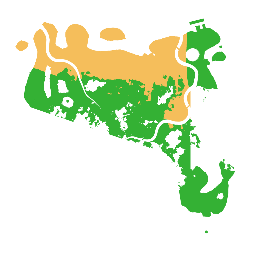 Biome Rust Map: Procedural Map, Size: 3500, Seed: 494988