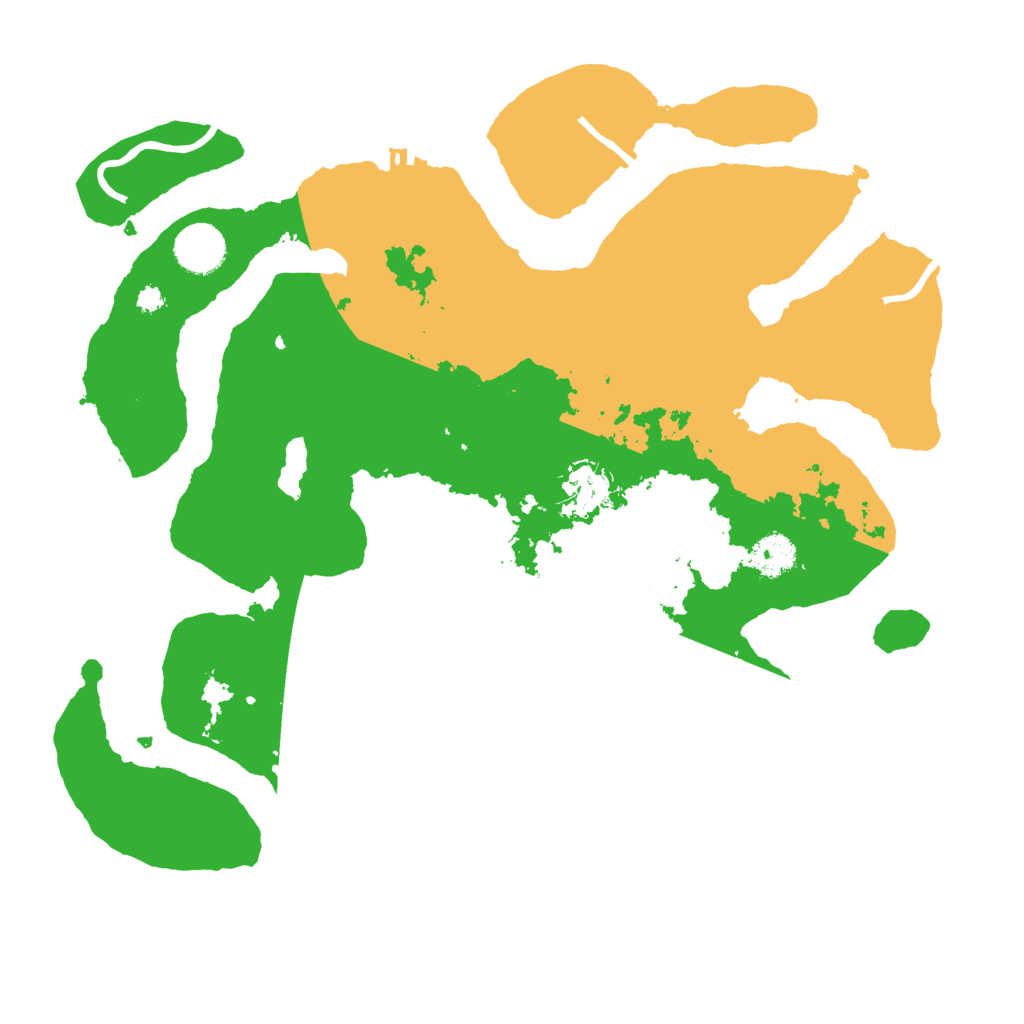 Biome Rust Map: Procedural Map, Size: 3550, Seed: 408974