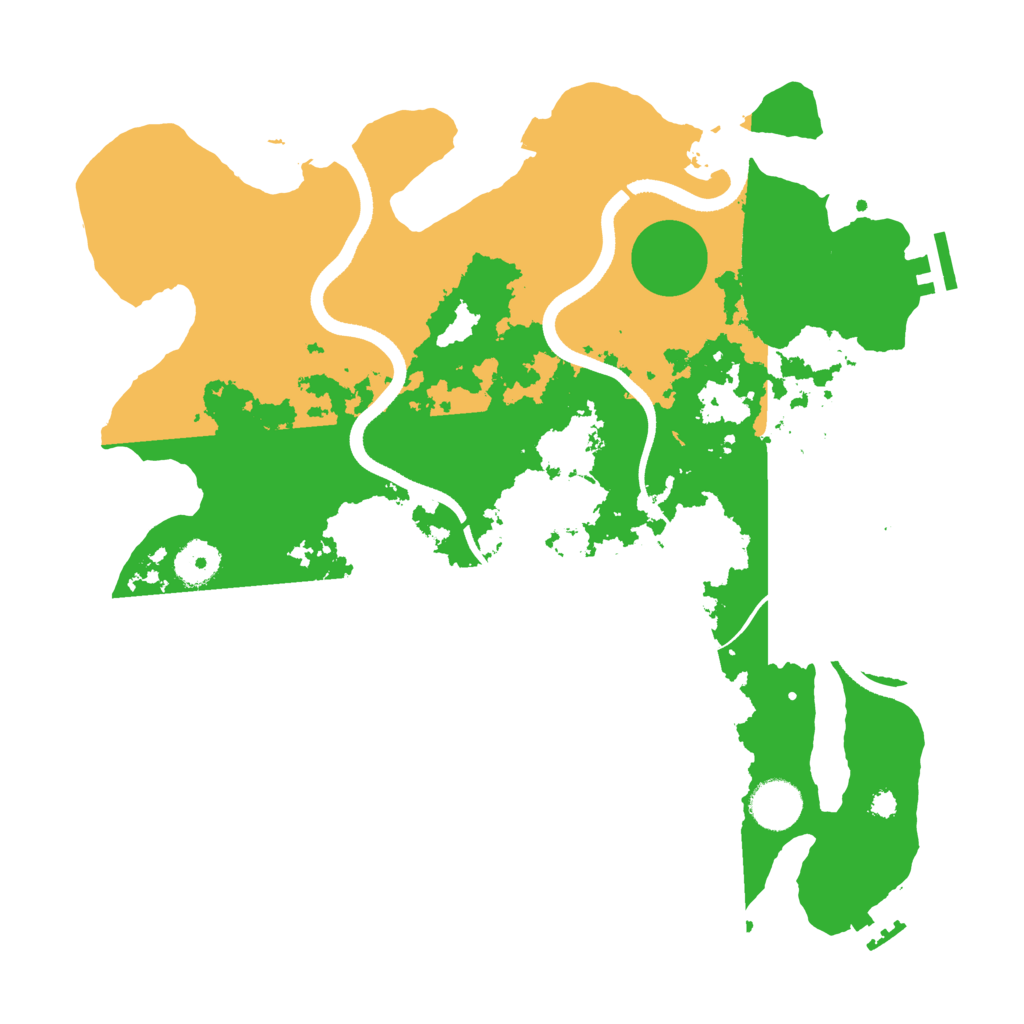 Biome Rust Map: Procedural Map, Size: 3550, Seed: 123237