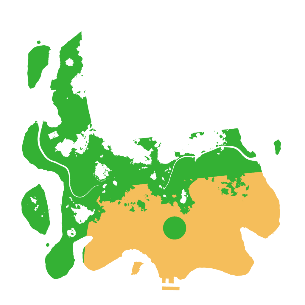 Biome Rust Map: Procedural Map, Size: 3500, Seed: 4557801
