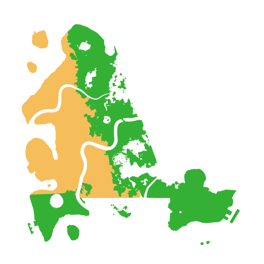 Biome Rust Map: Procedural Map, Size: 3500, Seed: 5448404
