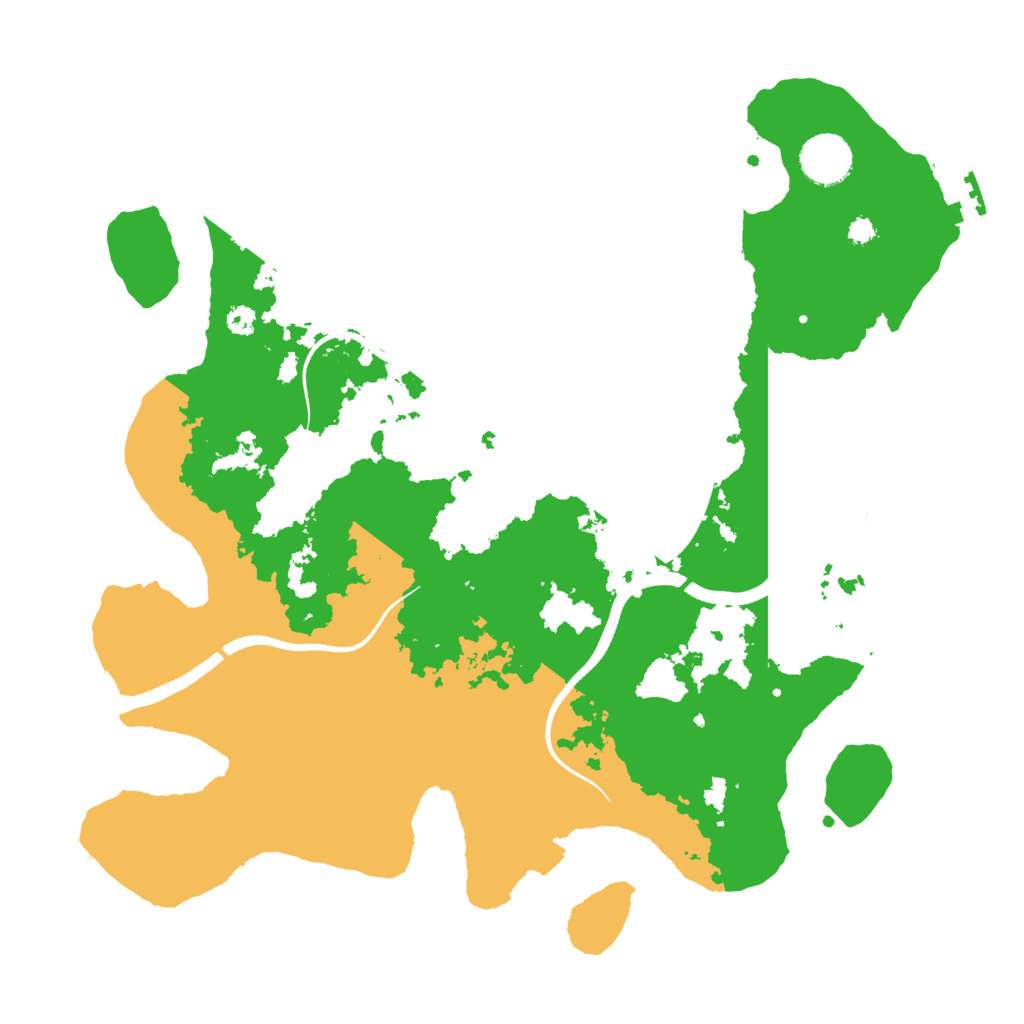 Biome Rust Map: Procedural Map, Size: 3500, Seed: 3186665