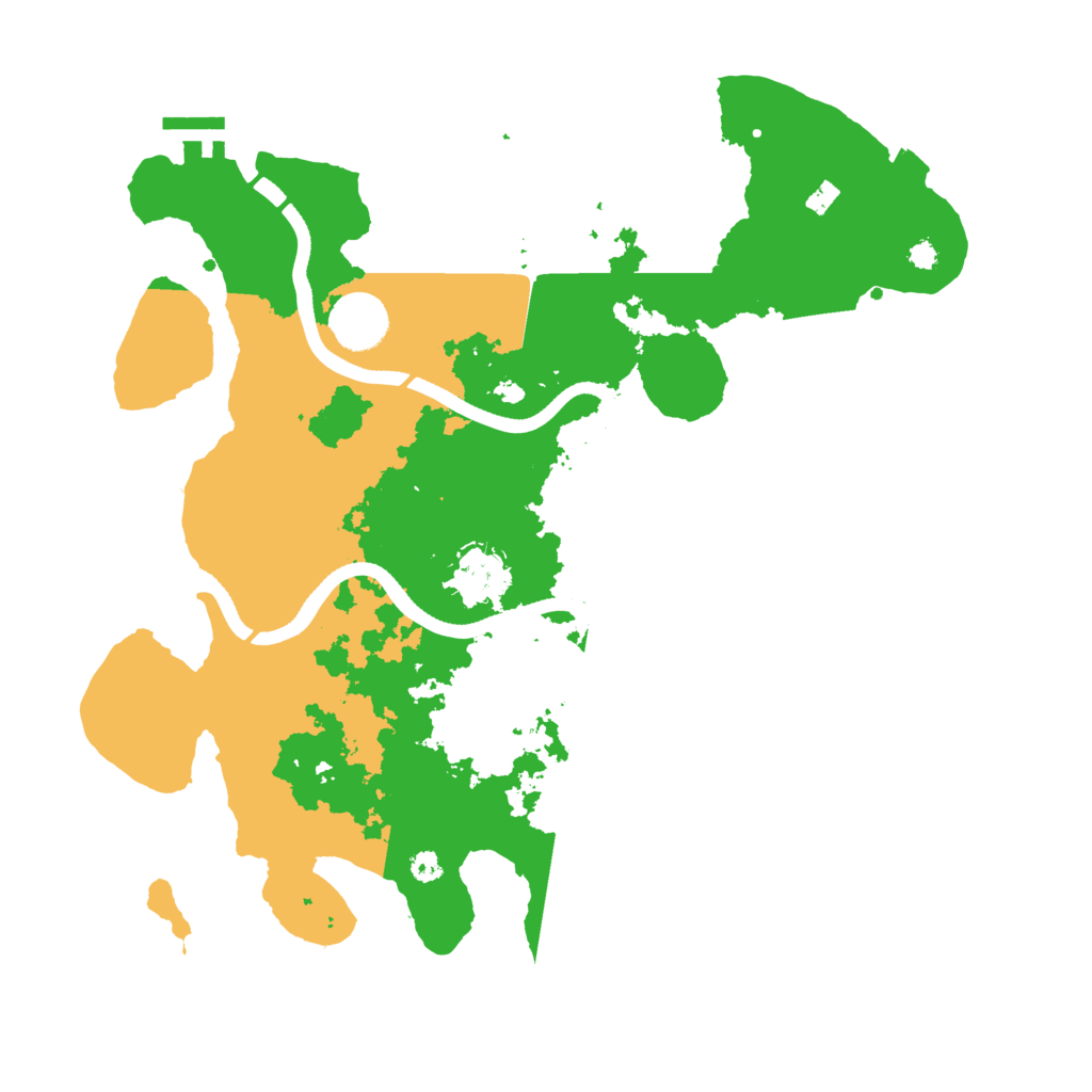 Biome Rust Map: Procedural Map, Size: 3550, Seed: 91394