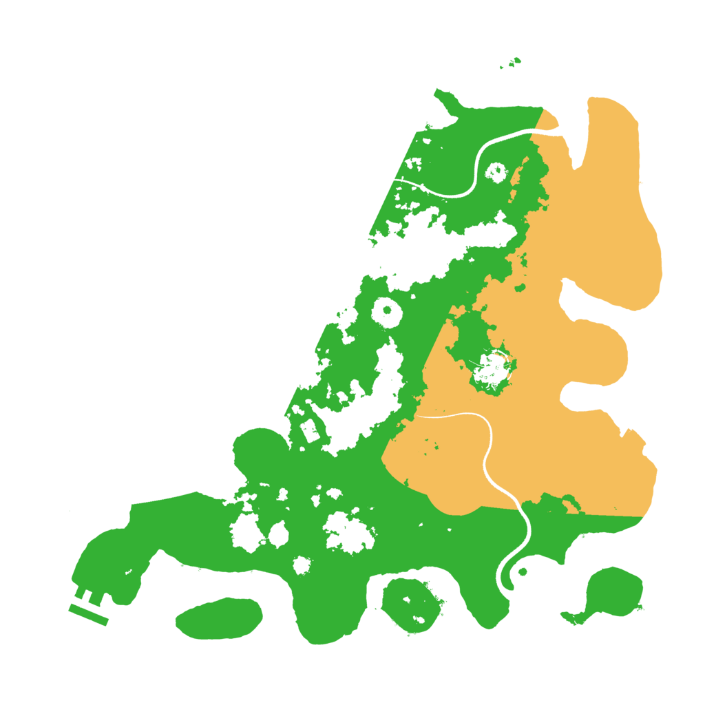Biome Rust Map: Procedural Map, Size: 3500, Seed: 6159903