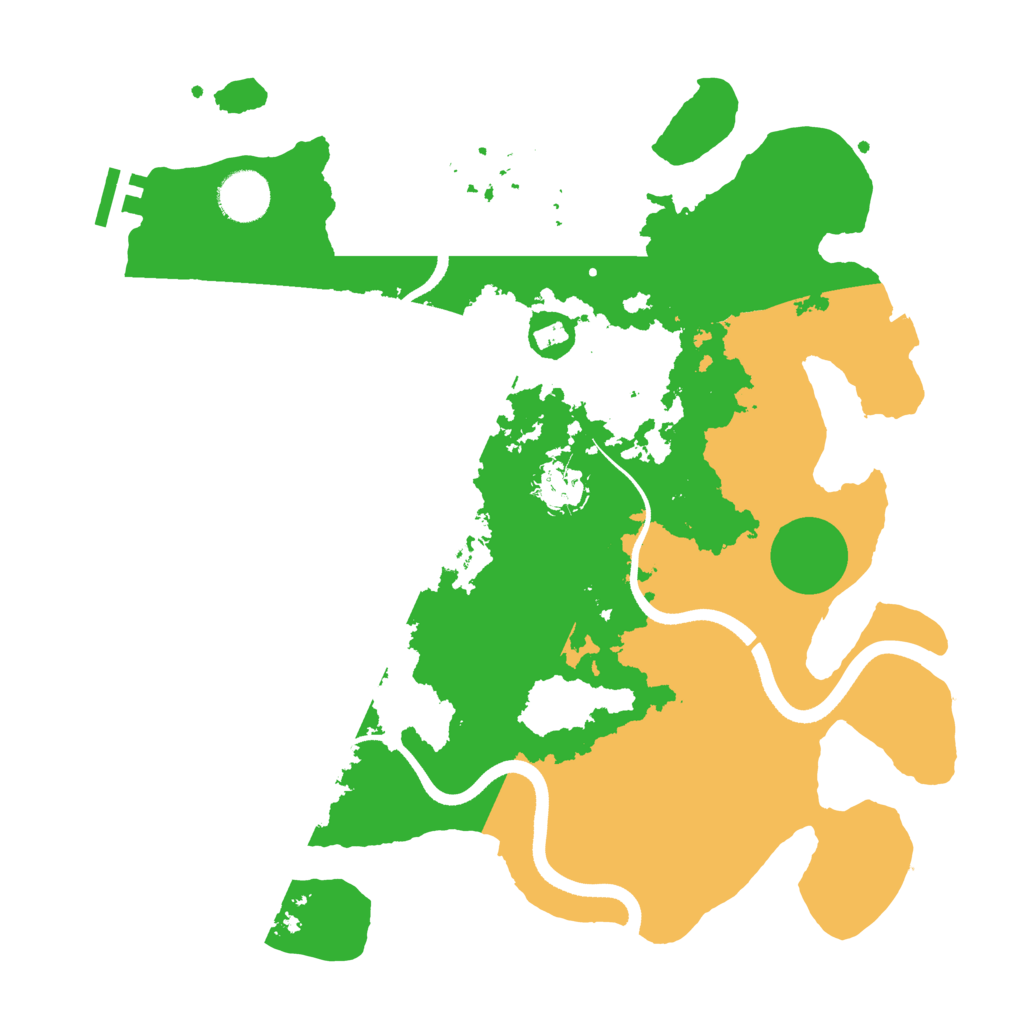 Biome Rust Map: Procedural Map, Size: 3500, Seed: 5741991