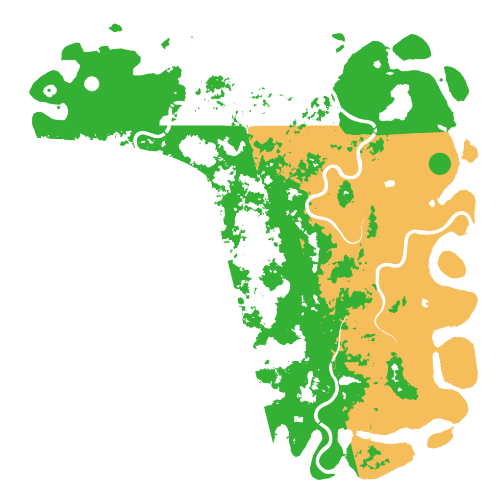 Biome Rust Map: Procedural Map, Size: 6000, Seed: 23421