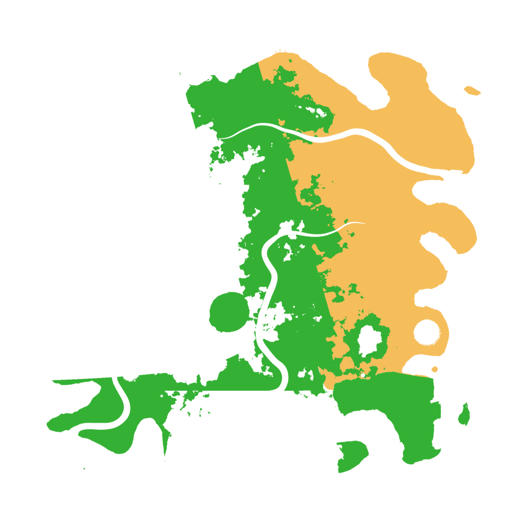 Biome Rust Map: Procedural Map, Size: 3550, Seed: 616665