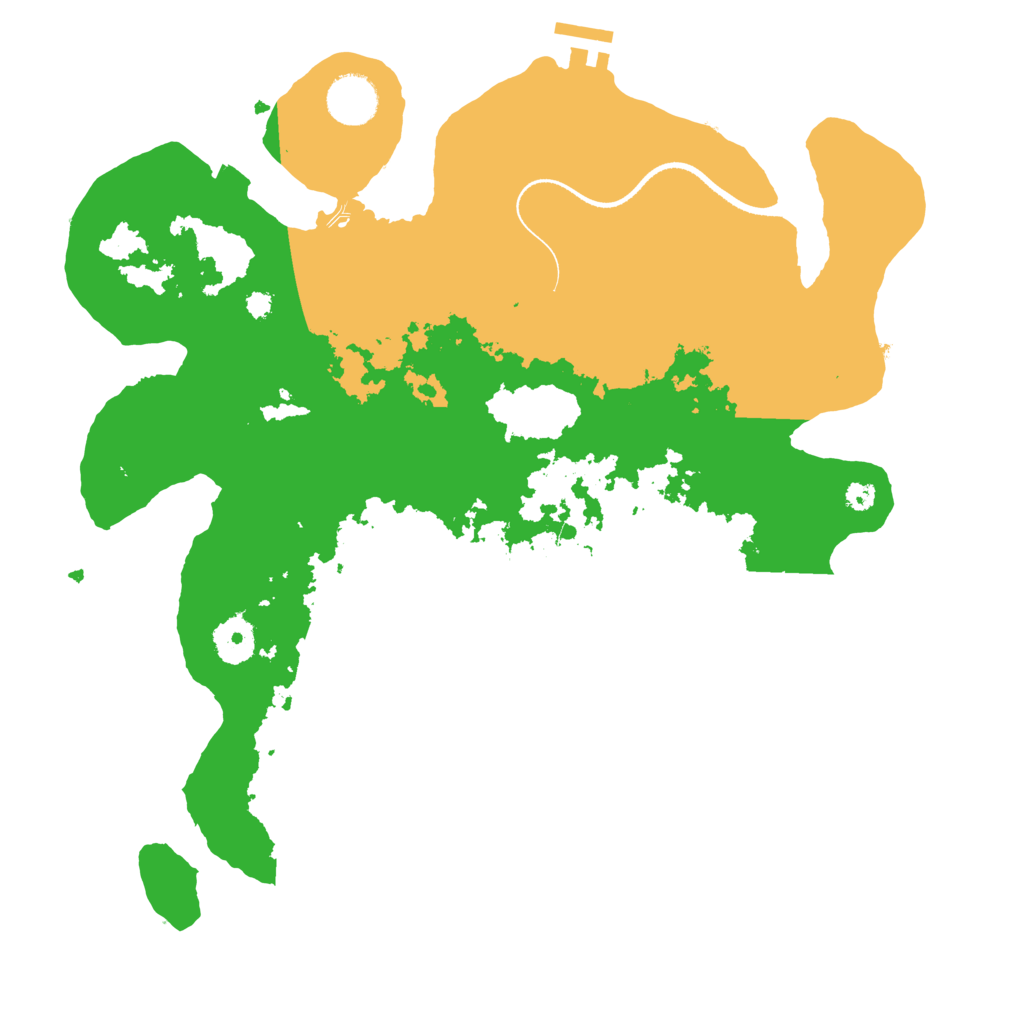 Biome Rust Map: Procedural Map, Size: 3550, Seed: 967933