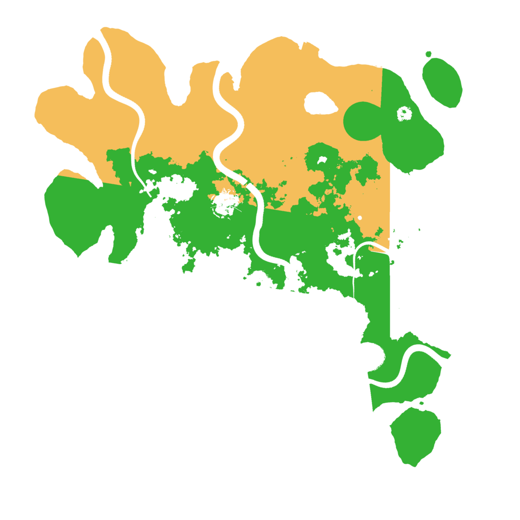 Biome Rust Map: Procedural Map, Size: 3500, Seed: 784194