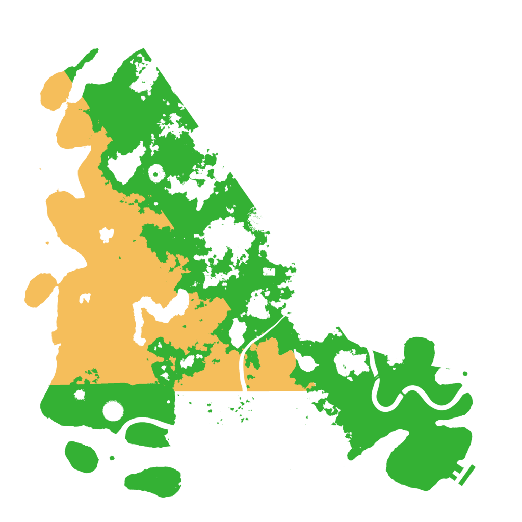 Biome Rust Map: Procedural Map, Size: 4500, Seed: 48596247