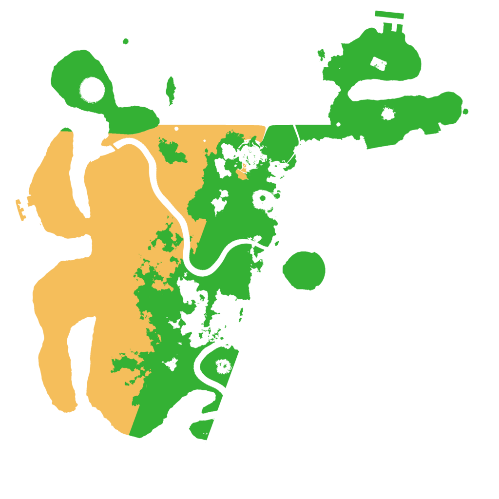 Biome Rust Map: Procedural Map, Size: 3500, Seed: 223838