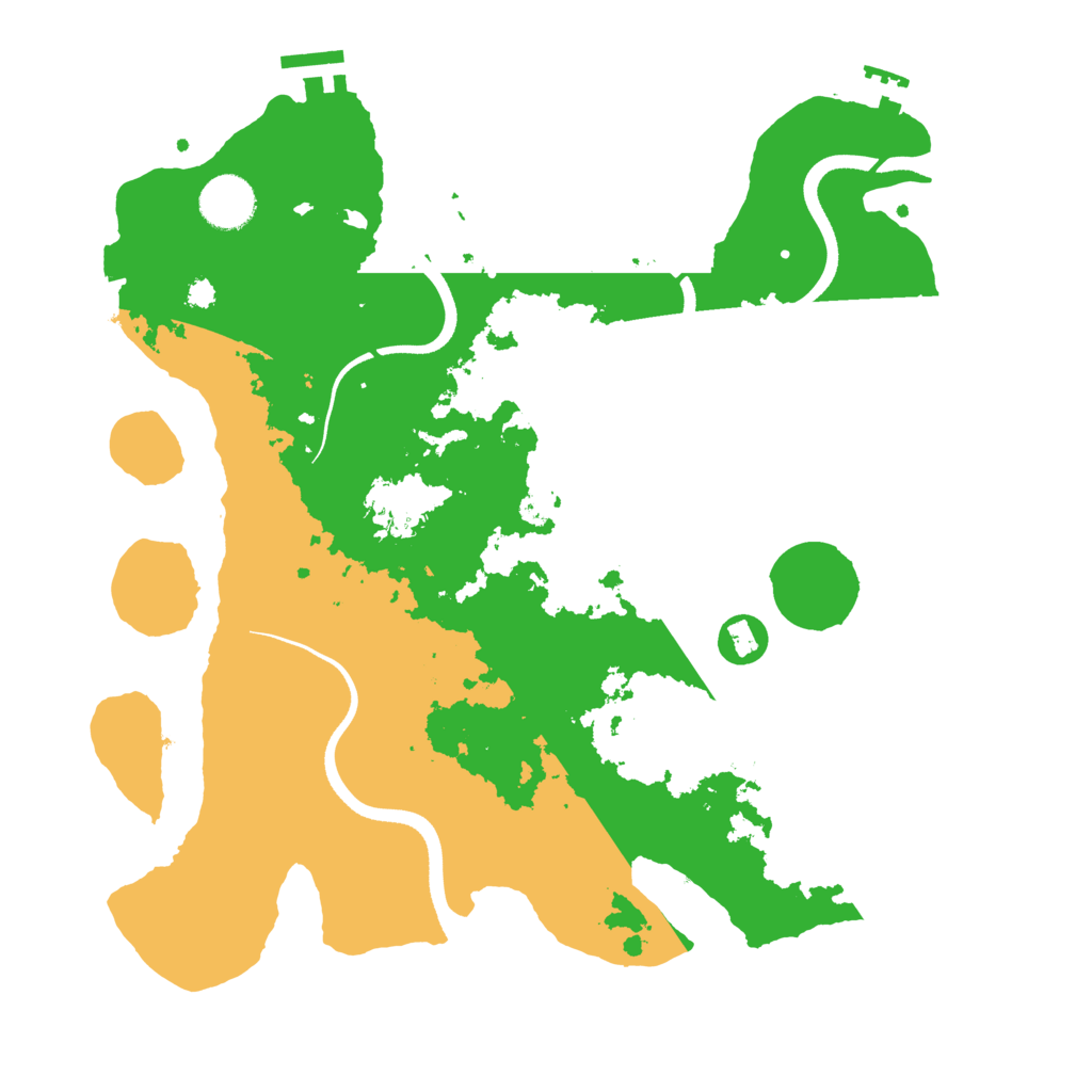 Biome Rust Map: Procedural Map, Size: 3500, Seed: 428377081
