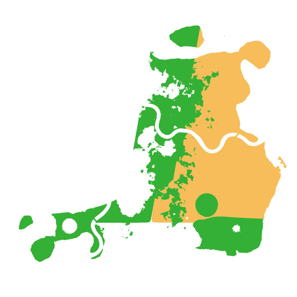 Biome Rust Map: Procedural Map, Size: 3500, Seed: 1795804