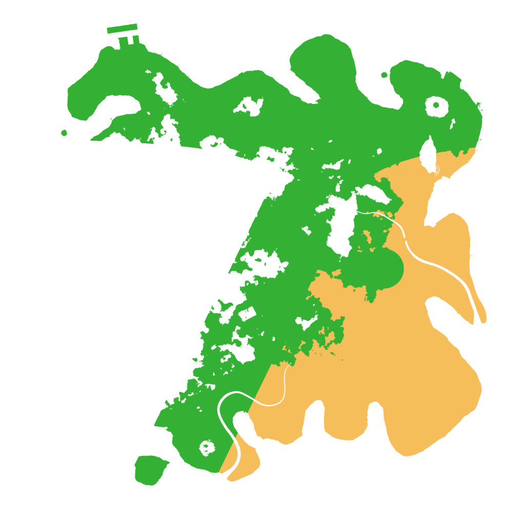 Biome Rust Map: Procedural Map, Size: 3500, Seed: 4963907