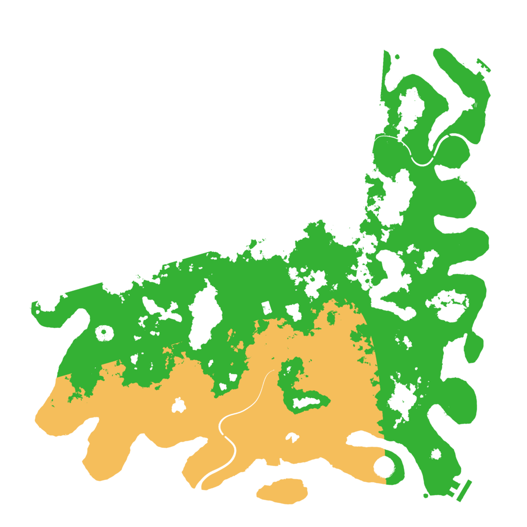 Biome Rust Map: Procedural Map, Size: 4500, Seed: 9812131