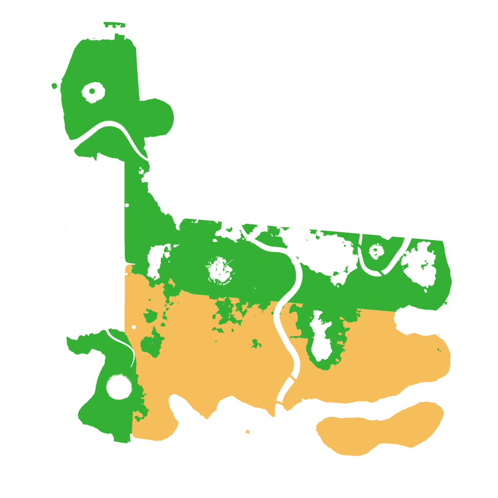 Biome Rust Map: Procedural Map, Size: 3500, Seed: 2529000