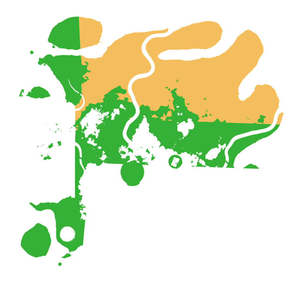 Biome Rust Map: Procedural Map, Size: 3500, Seed: 54876