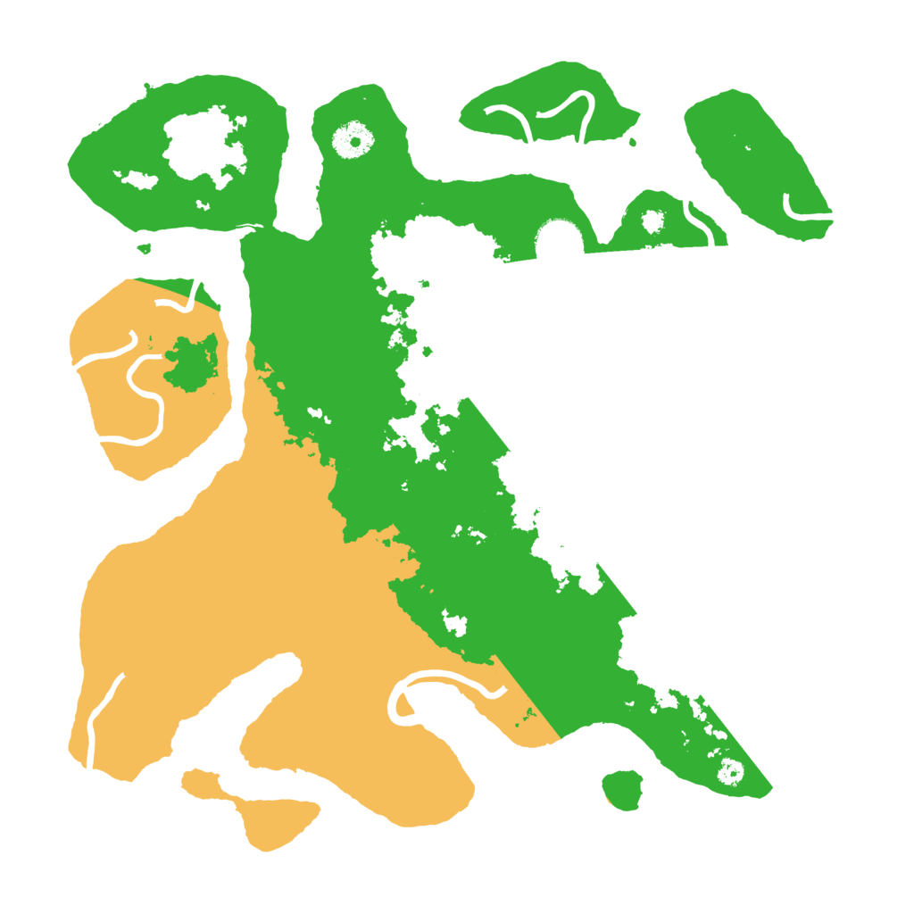 Biome Rust Map: Procedural Map, Size: 3600, Seed: 58587