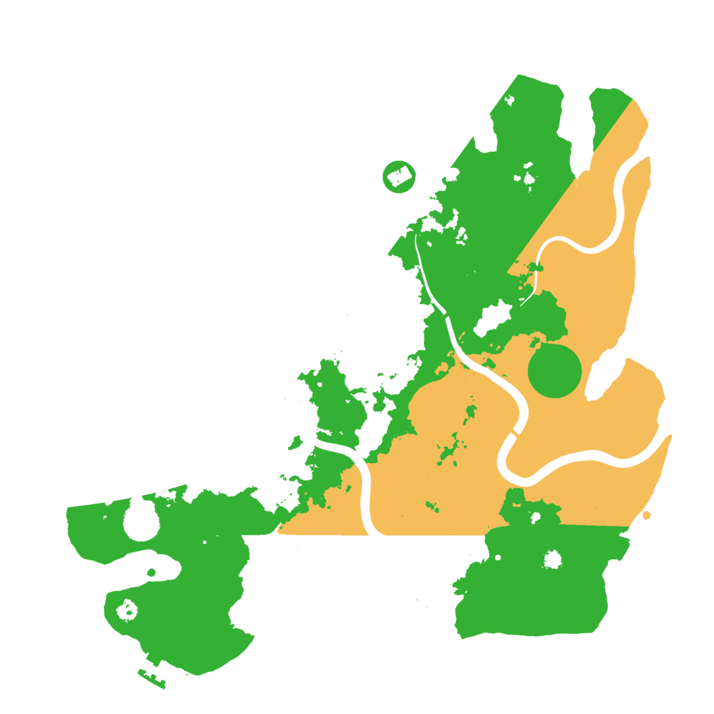 Biome Rust Map: Procedural Map, Size: 3500, Seed: 1380495671