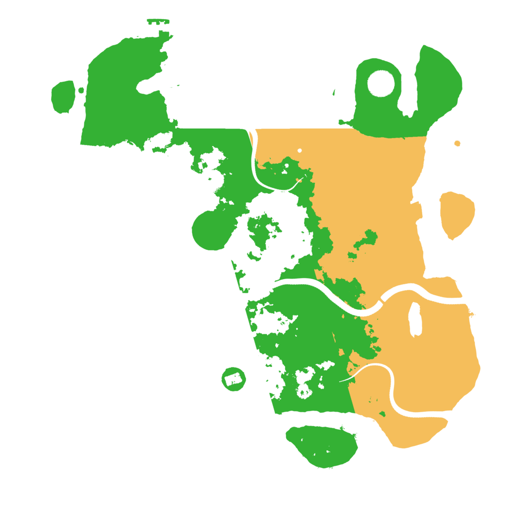 Biome Rust Map: Procedural Map, Size: 3500, Seed: 2091243